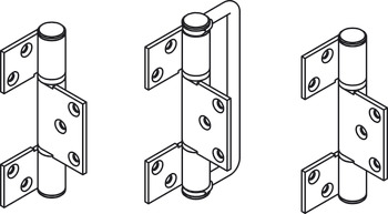 Hinge Handle Set, Offset, for Folding Patio Doors, Slido Fold 150-U