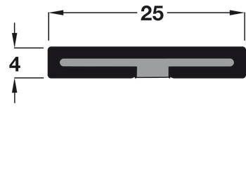 Intumescent Strip, Plain, Depth 4 mm