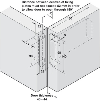 Door Closer, Concealed Hydraulic, with Latch Action, Perko Powermatic