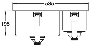 Sink, 1.5 Bowl, Grohe K700 UM