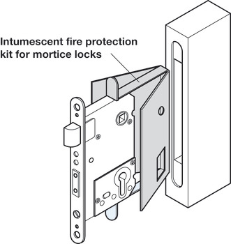 Intumescent Fire Protection Kit, for Startec Mortice Locks