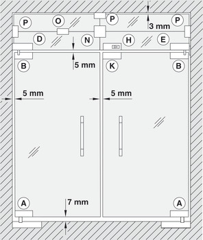 Patch Fitting, Fanlight/Side Panel Connection Fitting for Single Doors, Startec