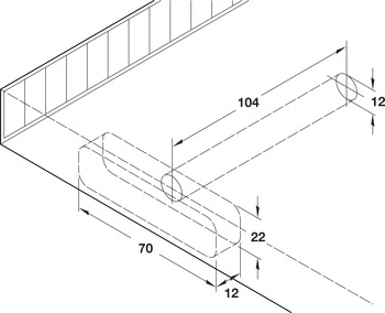 Concealed Shelf Support, for Installation into Woodwork or Masonry Walls
