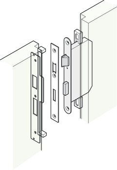 Rebate Set, for Standard Continental Style Locks and Latches