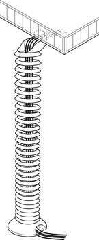 Vertical Cable Management, Spiral Design, Idea