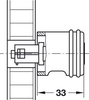 Release Pin, for Rotary Handle, Symo 3000