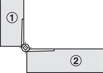 Flap Hinge, 270°, Screw Fixing, Brass or Steel