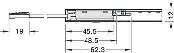 Motion Sensor Switch, Infrared, Modular, for Aluminium Profiles, Häfele Loox5