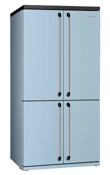 Fridge-Freezer, Freestanding, American Style, Four Door with Convertible Compartment, Total Capacity 610 litres, Smeg Victoria