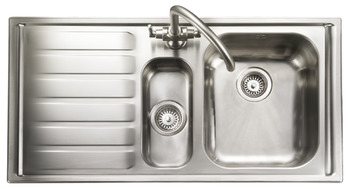 Sink, 1.5 Bowl and Drainer, Rangemaster Manhattan MN10102
