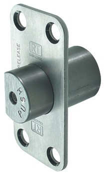 Emergency Release Door Stop, for use with Double Action Pivot Sets, with R8 Corners