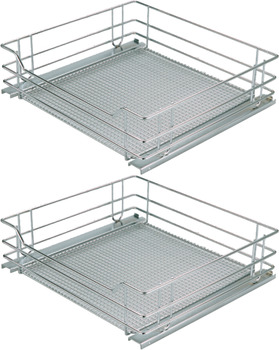 Pull Out Storage Basket, with Saphir Mesh Chrome Wire, for Hinged Door Cabinets, Vauth-Sagel VS SUB Basket
