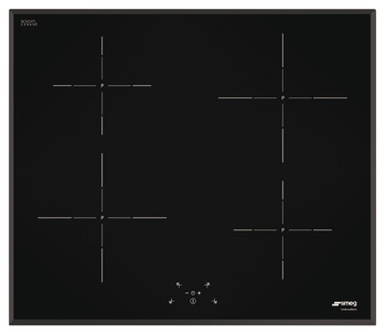 Hob, Induction, Touch Control With Angled Edge Glass, Four Independent Boosters (P), 600 mm, Smeg