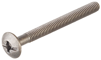 M6 2-PIECE CONNECTING SCREWS COMPLETE WITH SLEEVE COMBI SLOT NICKEL PLATED 
