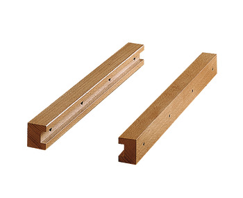 Beech Runners, for Use with Wicker Baskets, Pre-drilled, Length 449 mm