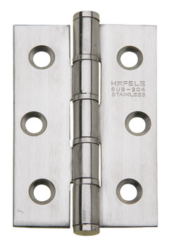 Butt Hinge, Washered, 76 x 52 mm, Stainless Steel, Häfele