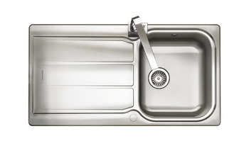 Sink, Single Bowl and Drainer, Rangemaster Glendale GL9501