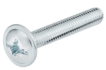 Connecting Screw , with Combi Slot for PZ2 Cross Slot or Flat-Bladed Screwdrivers, M4 Thread