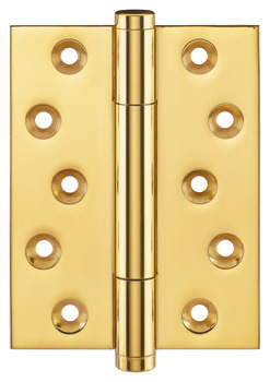 Butt Hinge, with Concealed Ball Bearings, 100 x 88 mm, Brass