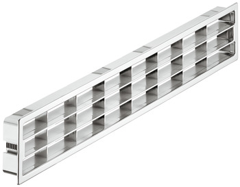 Ventilation Grille, Plastic, with Fixing Clips and with Louvres