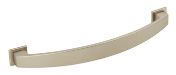 Bow Handle, with Backplate, Zinc Alloy, Fixing Centres 128-160 mm, Augusta