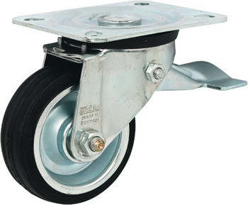 Single Wheel Castor, Ø 80-160 mm, Plate Fixing