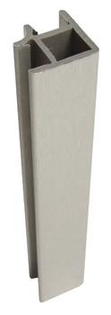 IN STAINLESS STEEL EFFECT. PLINTH CORNER CONNECTOR PROFILE 90° 150 MM HIGH 