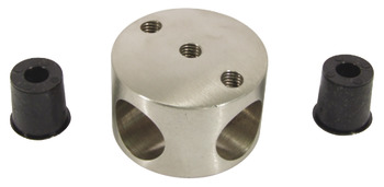 Cross Connector, 303 Stainless Steel Cubicle Fittings, PBA