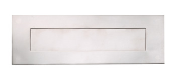 Letter Plate, Sprung Flap, 330 x 110 mm, Stainless Steel