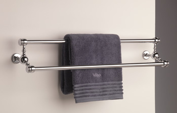 Towel Rail, Double, Length 458 mm, Height 137 mm, Depth 146 mm, Carroll
