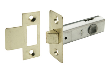 Mortice Latch, Tubular, Economy, Latchbolt Operated by Lever Handles, Steel