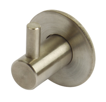 Coat Hook, Brushed Stainless Steel, 27 x Ø 35 mm