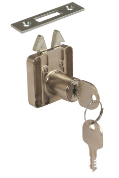 Rim Lock, for Roller Shutters, Ø 18 mm Cylinder, Backset 24.5 mm