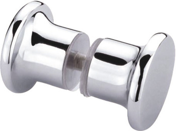 Shower Door Knob, Back to Back Knob Set, Ø 40 mm, for 8 or 10 mm Thick Glass