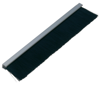 Brush Seal, Mortice Pattern, Length 2.1 m, Aluminium and Nylon Filament