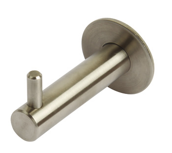Coat Hook, Brushed Stainless Steel, 62 x Ø 35 mm
