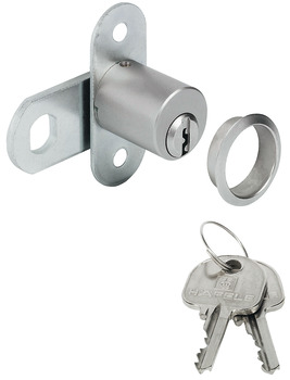 Cam Lock, with Ø 19 mm Cylinder and Key Trap