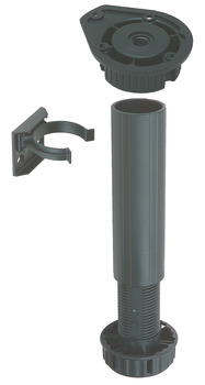 Plinth Foot Set, for 150 or 180 mm Plinth Heights, Screw Fixing