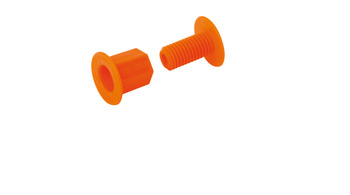 B 50 mm A 30 mm Dim Häfele Hafele Space Plugs Orange Plastic Size Regular Dim 