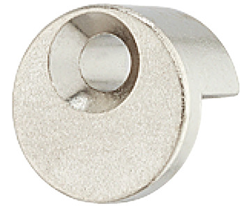 Mirror Clip, Round, with Rubber Pad