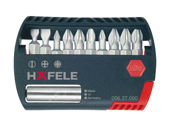 Bit Box, PZ, PH, Flat, with Magnetic Holder, Häfele