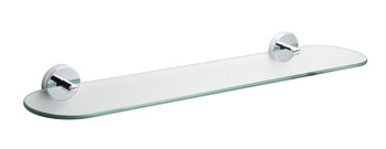 Glass Shelf, Height 53 mm x Width 590 mm x Depth 135 mm, Romsey
