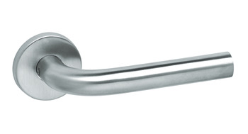 Häfele Lever Handles Shaped On Round Roses 304 Stainless Steel Champ Startec Satin 