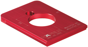 Drill Guide, Häfele Red Jig, for Maxifix
