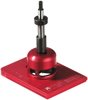 Drill Guide, Häfele Red Jig, for Maxifix Cabinet Connector