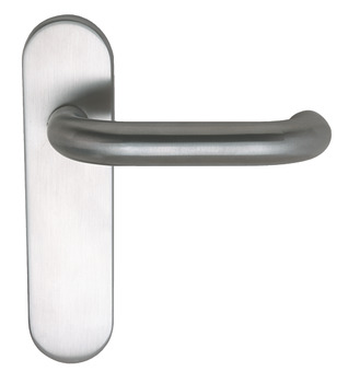 Lever Handles, Ø 19 mm, on Backplates, 316 Stainless Steel, Snowdon