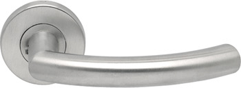 Lever Handles, Shaped, on Round Roses, 304 Stainless Steel, Champ, Startec