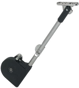 Lid Stay, with Quick Mounting Angled Foot, for Wooden Flaps