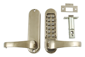 Mechanical Codelock Plates, Front and Back for Existing Mortice Lockcase Heavy Duty
