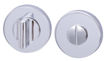 WC Release and Inside Turn, Round, Ø 52 mm, Zinc Alloy, RO12